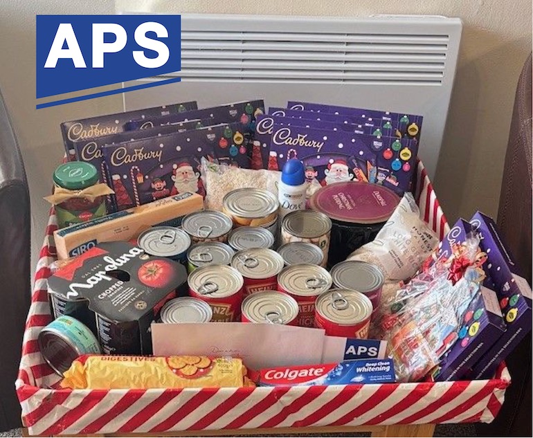 We organised a local community APS donation drive at our Peterborough depot, contributing to the local St. Peter’s Church Food Bank in Yaxley.